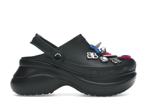 Balenciaga x Crocs Mule Black Multicolor Jibbitz