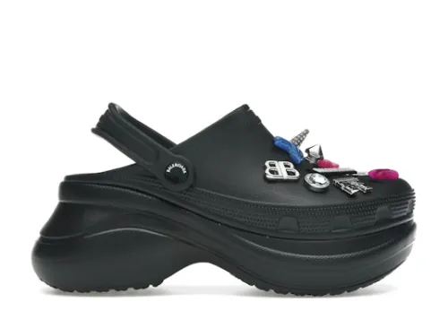 Balenciaga x Crocs Mule Black Multicolor Jibbitz