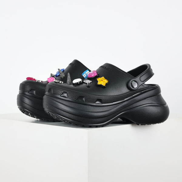 Balenciaga x Crocs Mule Black Multicolor Jibbitz