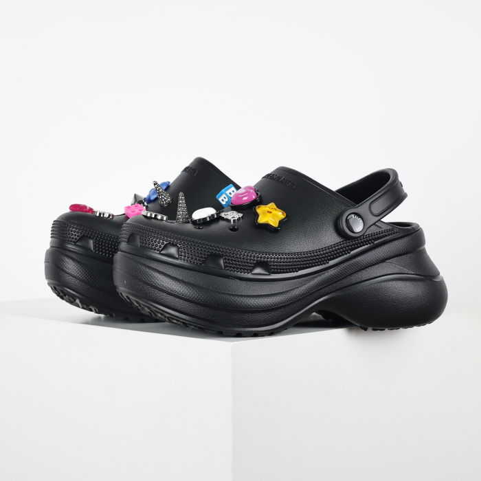 Balenciaga x Crocs Mule Black Multicolor Jibbitz