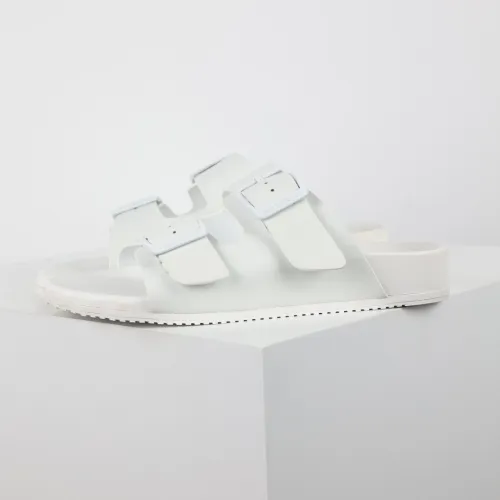 Balenciaga - Sunday Suede Calfskin White Sandals
