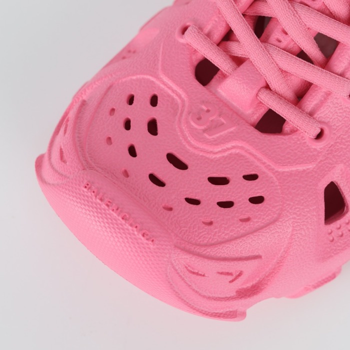 Balenciaga - HD Lace-Up Rubber Neon Pink Low