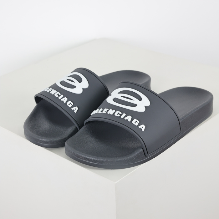 Balenciaga Pool Slide Sandal Grey