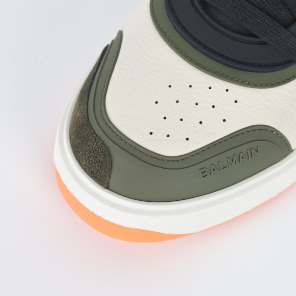 Balmain Casual Trend Sneakers 'White Green'