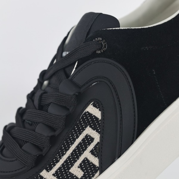 BALMAIN Monogram Sneakers – Black & White Style