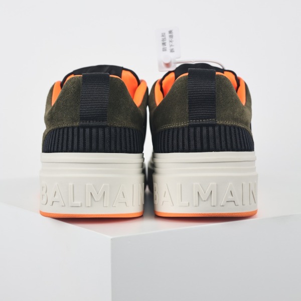 Balmain Casual Trend Sneakers 'White Green'