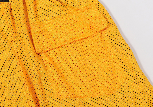 RHUDE Two-Tone Colorblock Striped Elastic Waist Mesh Basketball Shorts