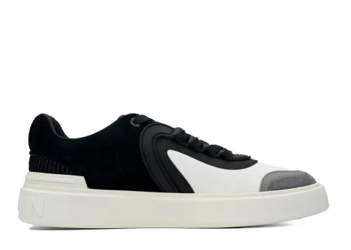 Balmain B-Court Low-Top Black White