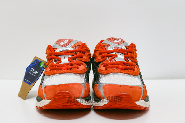ASICS Gel-NYC Oatmeal Forest Green Orange
