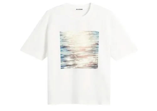 Jil Sander Sander Wunderlust Wave Print T Shirt