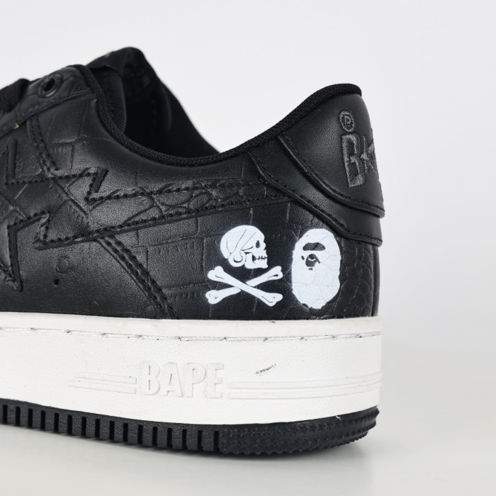 Neighborhood x Bapesta 'Black Crocodile & Ostrich'