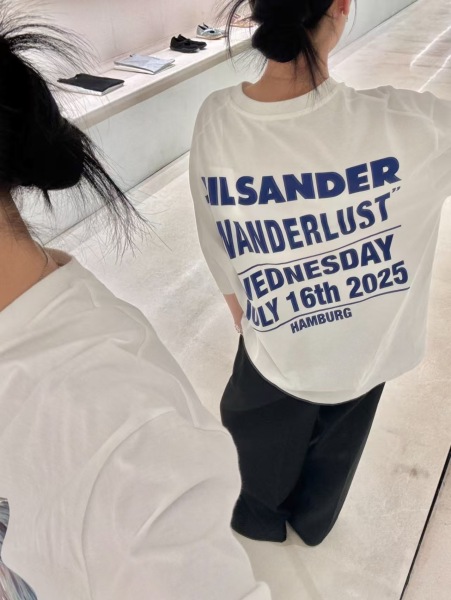 Jil Sander Sander Wunderlust Wave Print T Shirt
