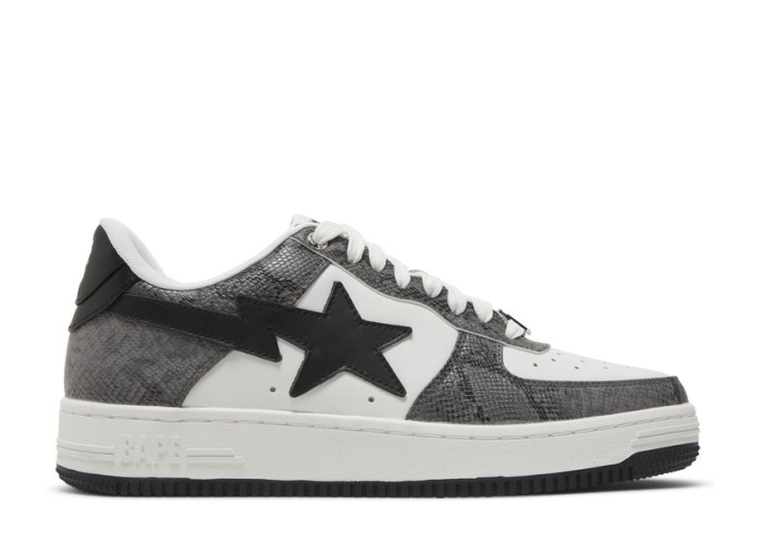 Bapesta 'Black Snakeskin'