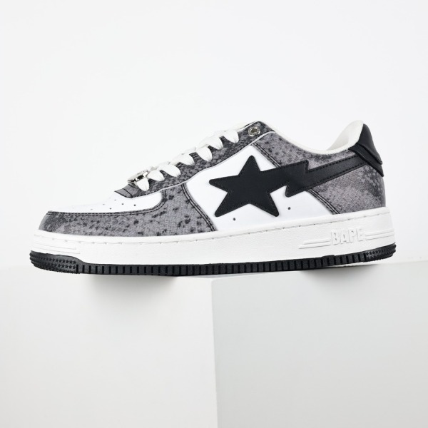 Bapesta 'Black Snakeskin'