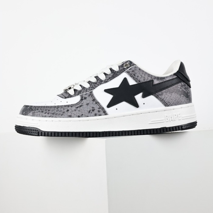 Bapesta 'Black Snakeskin'