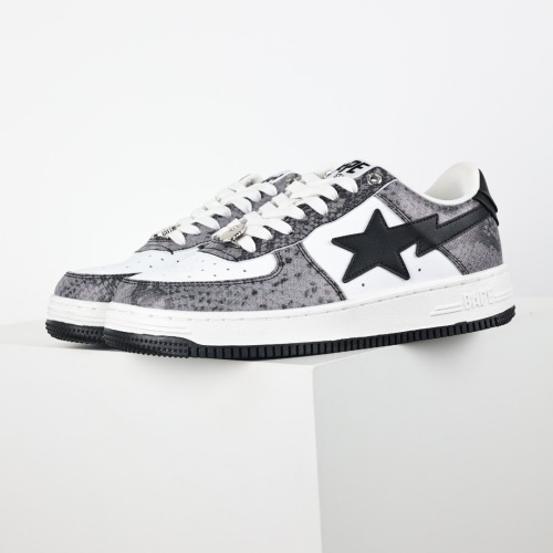 Bapesta 'Black Snakeskin'