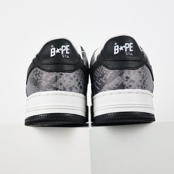 Bapesta 'Black Snakeskin'
