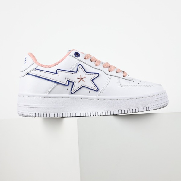 BapeSta BAPY White Pink