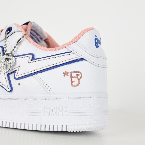 BapeSta BAPY White Pink