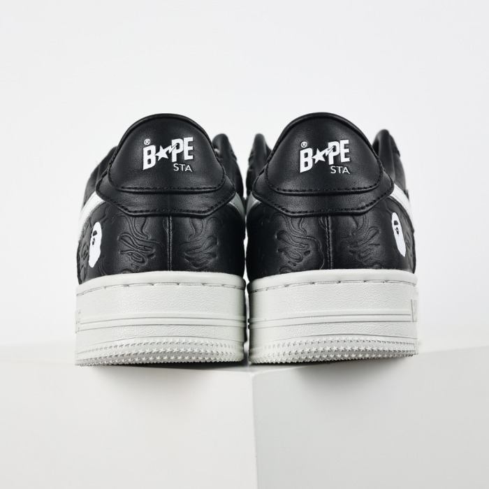 Bapesta Low #3 Line Camo Black