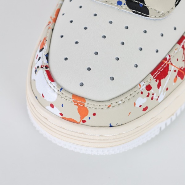 Bapesta Low 'Paint Splatter - Ivory'