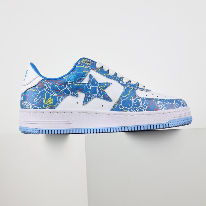 BapeSta Medicom Toy Bearbrick Camo Blue