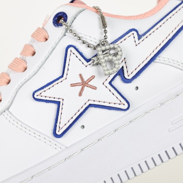 BapeSta BAPY White Pink
