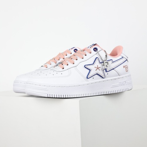 BapeSta BAPY White Pink