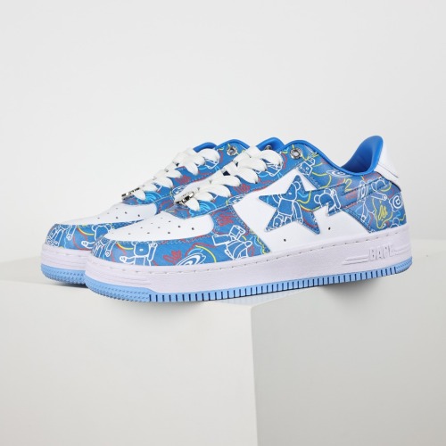 BapeSta Medicom Toy Bearbrick Camo Blue