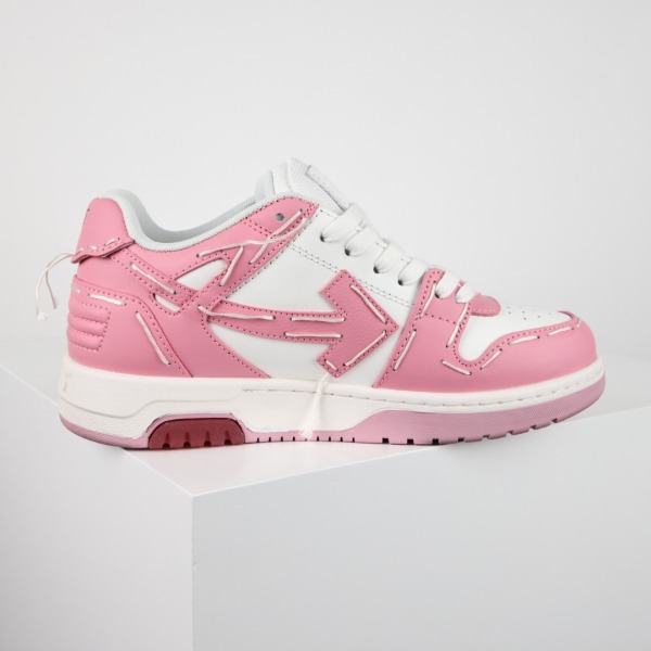 Off White Out of Office - White Pink Sartorial Stitching