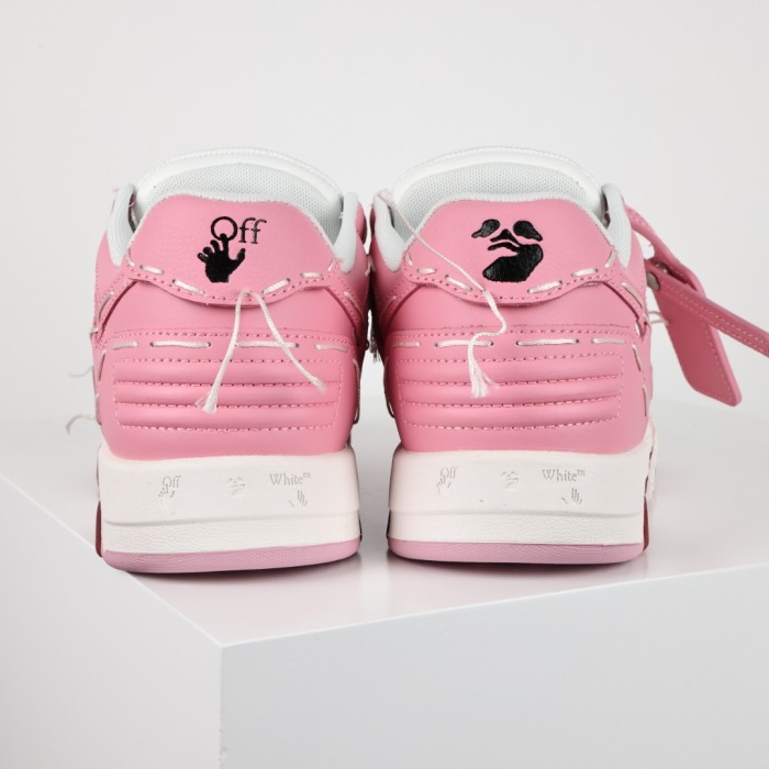 Off White Out of Office - White Pink Sartorial Stitching
