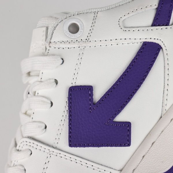 OFF-WHITE Out Of Office OOO Low Tops White Purple