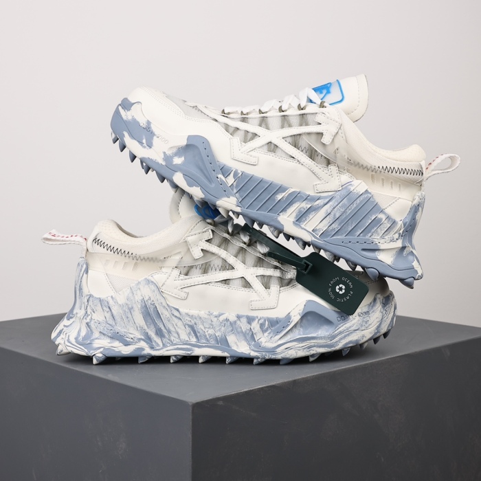OFF-WHITE Odsy-1000 White Blue Marble