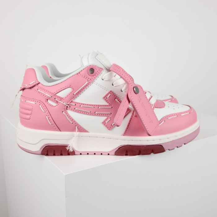 Off White Out of Office - White Pink Sartorial Stitching