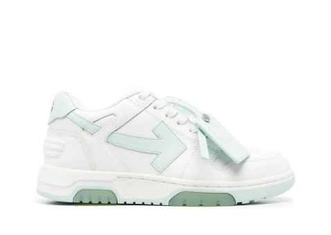 OFF-WHITE Out Of Office OOO Low White Light Green
