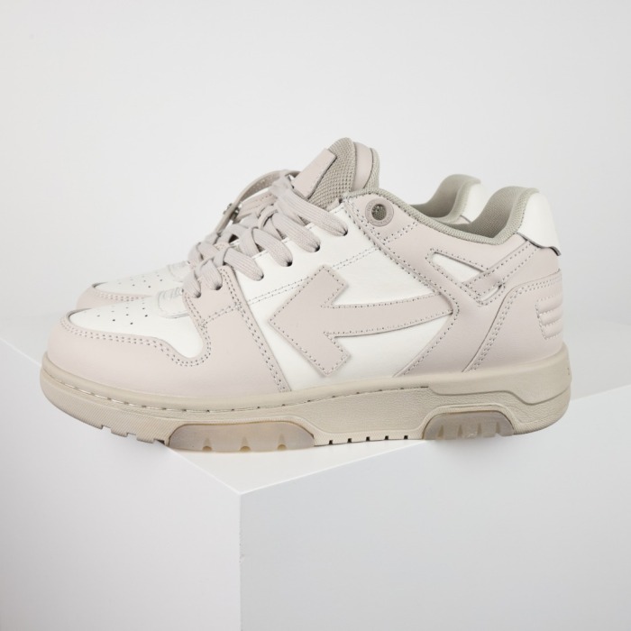 Off-White Out Of Office Calf Leather White Beige