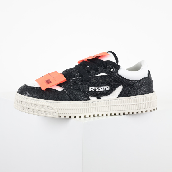 Off White Low Top 30 Black White Orange Sneakers