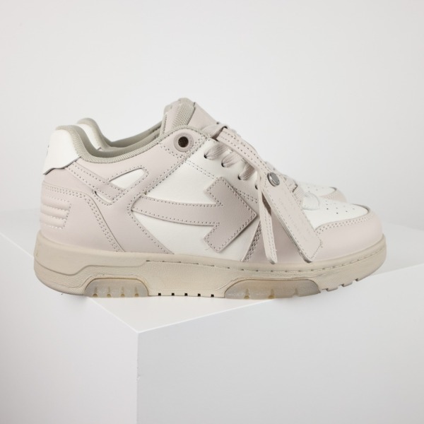 Off-White Out Of Office Calf Leather White Beige