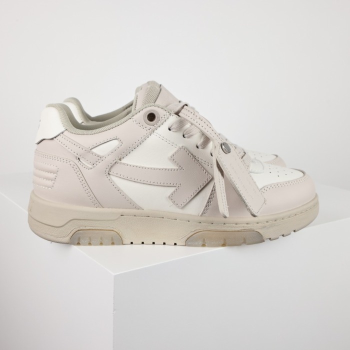 Off-White Out Of Office Calf Leather White Beige