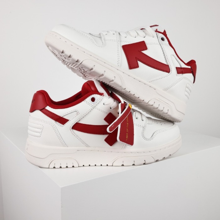 OFF-WHITE Out Of Office OOO Low Tops 2024 Lunar New Year Red White