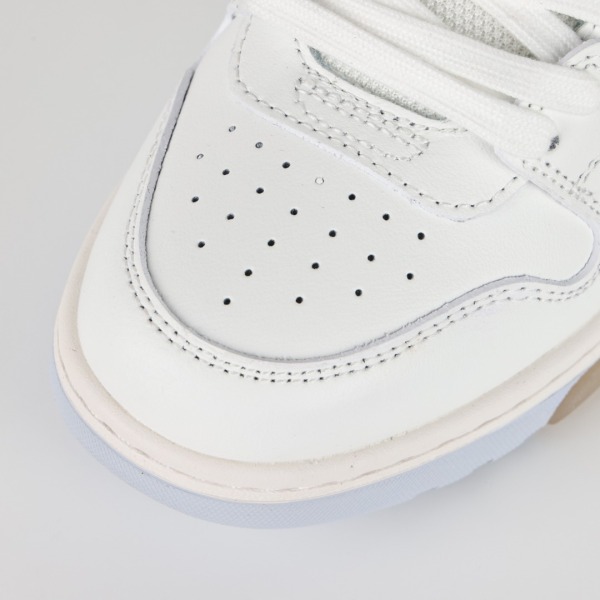 OFF-WHITE Out Of Office OOO Low Tops White Iridescent Blue