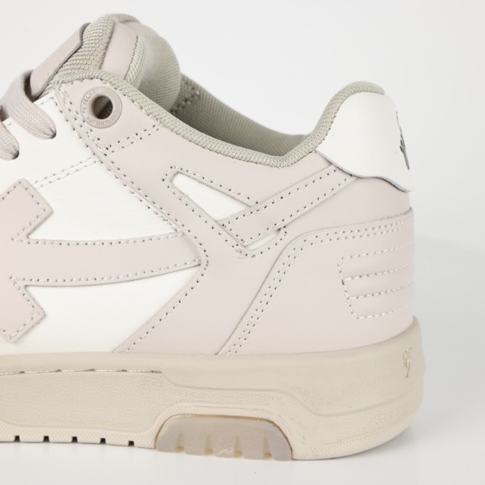 Off-White Out Of Office Calf Leather White Beige