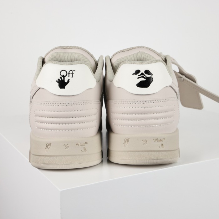 Off-White Out Of Office Calf Leather White Beige