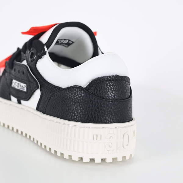 Off White Low Top 30 Black White Orange Sneakers
