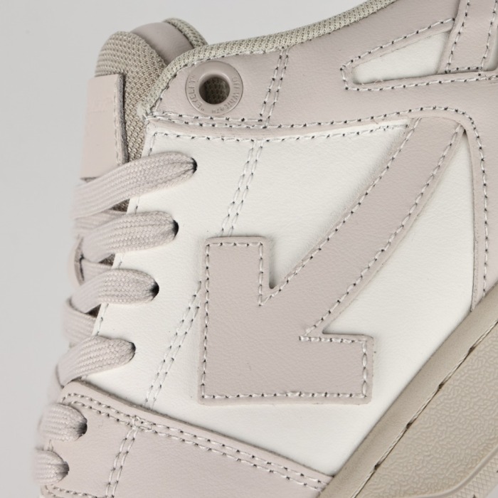 Off-White Out Of Office Calf Leather White Beige