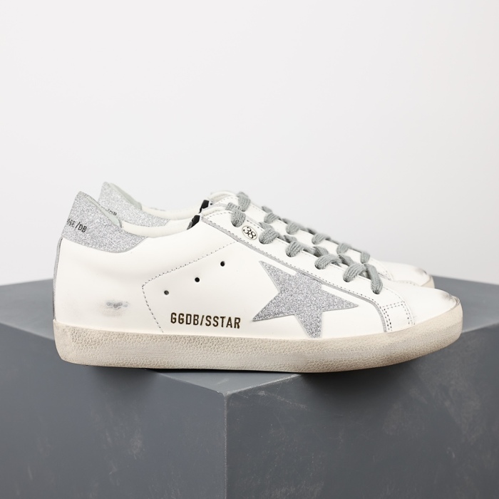 Golden G00se Super-Star White Silver Glitter