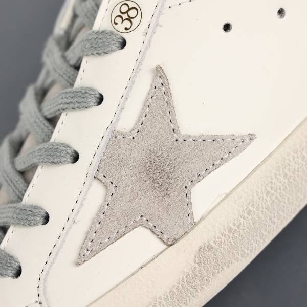 Golden G00se Super-Star White Dark Grey Glitter