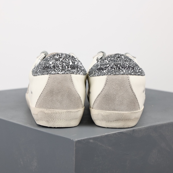Golden G00se Super-Star White Dark Grey Glitter