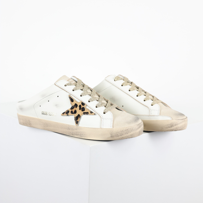 Golden G00se Super Star Sabots Pony-Hair and Leather