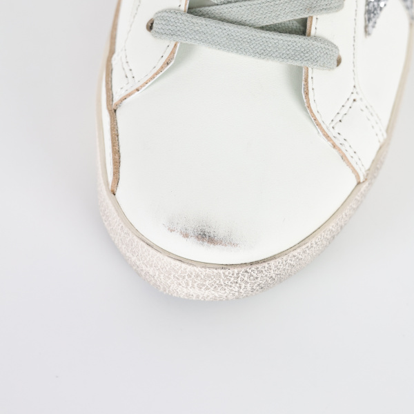 Golden G00se Super-Star White Silver Glitter